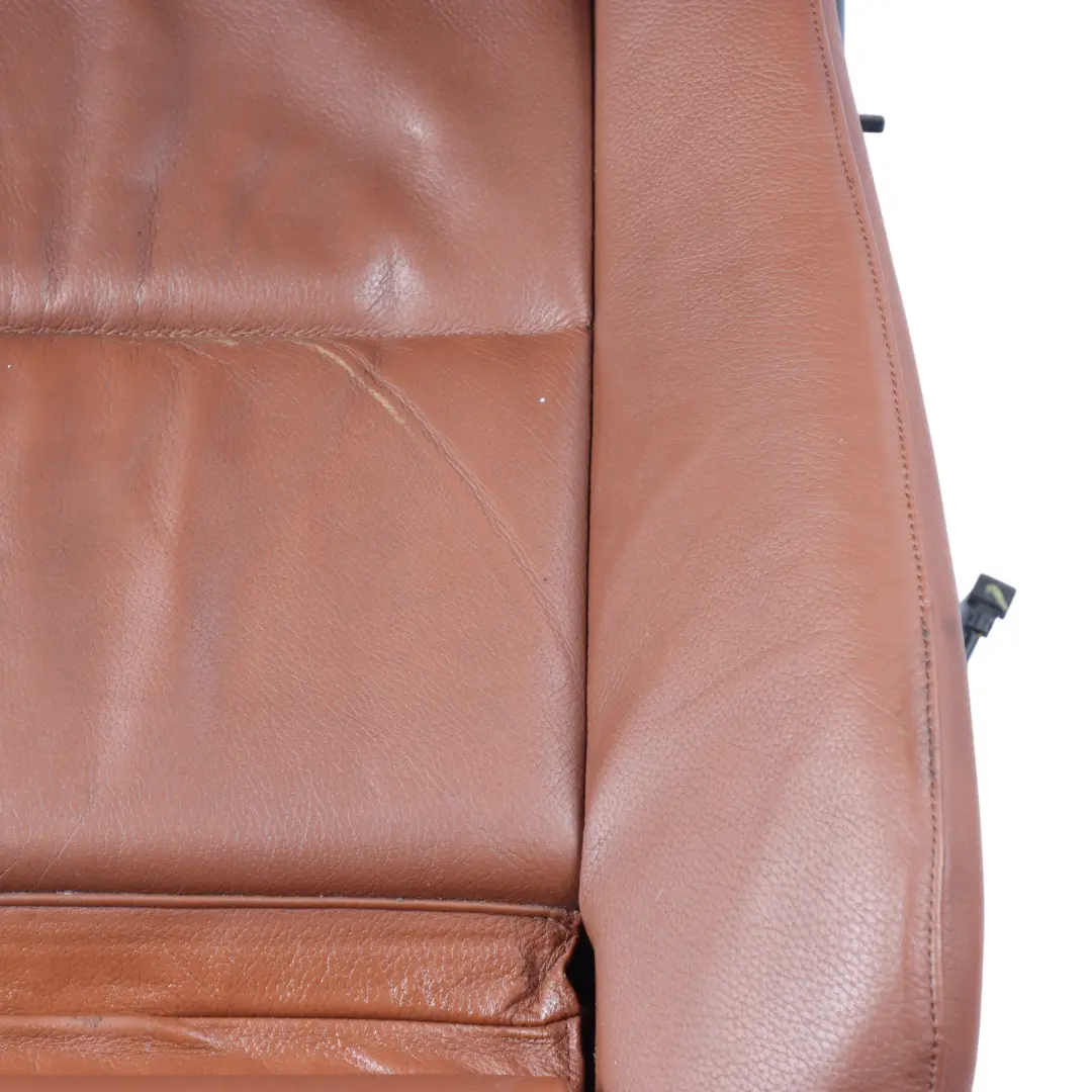 BMW E60 E61 Sport Seat Front Right O/S Interior Heated Leather Dakota Rotorange - SKU 7152080-2 - Part number 7152080