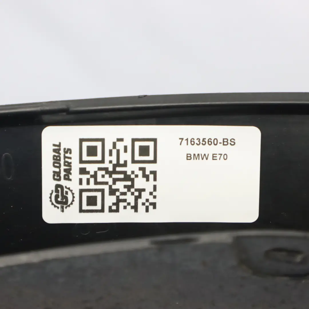 BMW X5 E70 Cache Roue Arche Arrière Droite Trim Moulding Noir Saphir - 475 - SKU 7163560-BS - Numéro de pièce 7163560