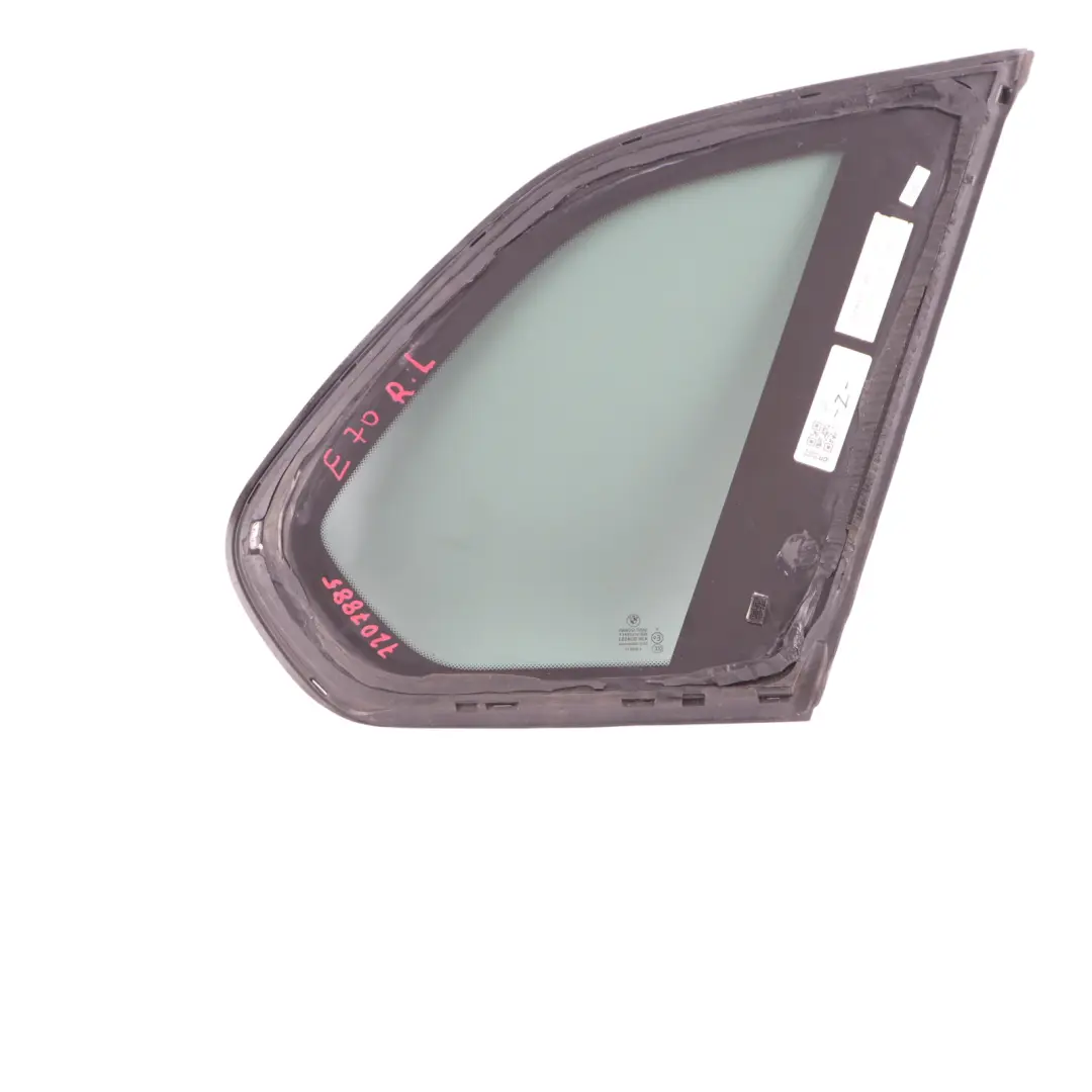 BMW X5 E70 Rear Side Window Black Glass Gasket Left N/S AS3 7207883 - SKU 7207885-4 - Part number 7207885