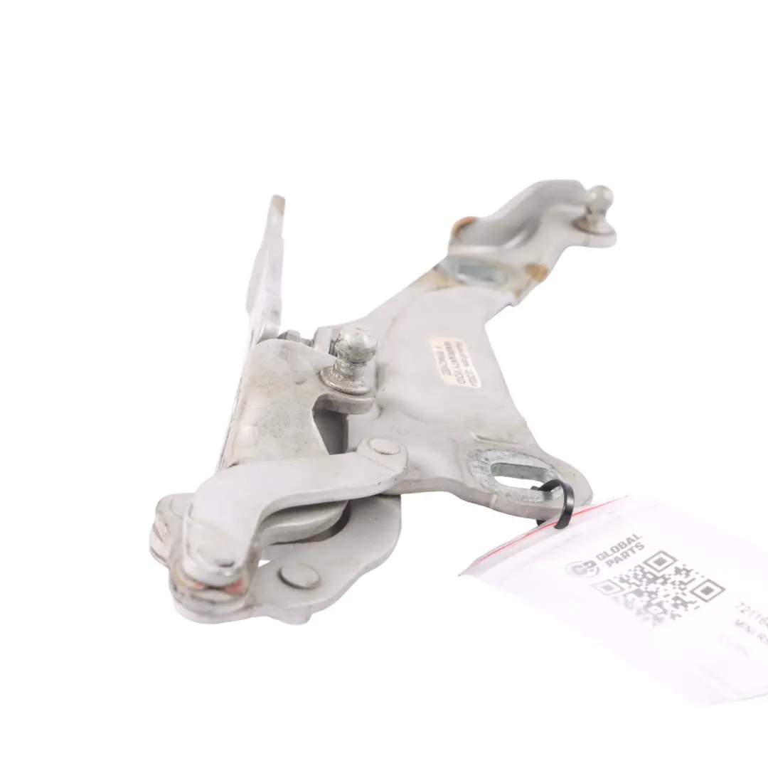 Mini R55 R56 R57 Charnière de capot avant blanc argent A62 droite 2751204 - SKU 7211640-WS - Numéro de pièce 7211640