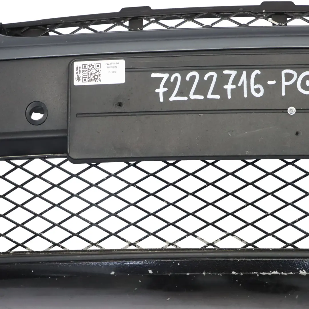 BMW X5 E70 LCI Front Bumper Trim Panel Covering PDC Platinum Grey Metallic - A68 - SKU 7222716-PG - Part number 7222716