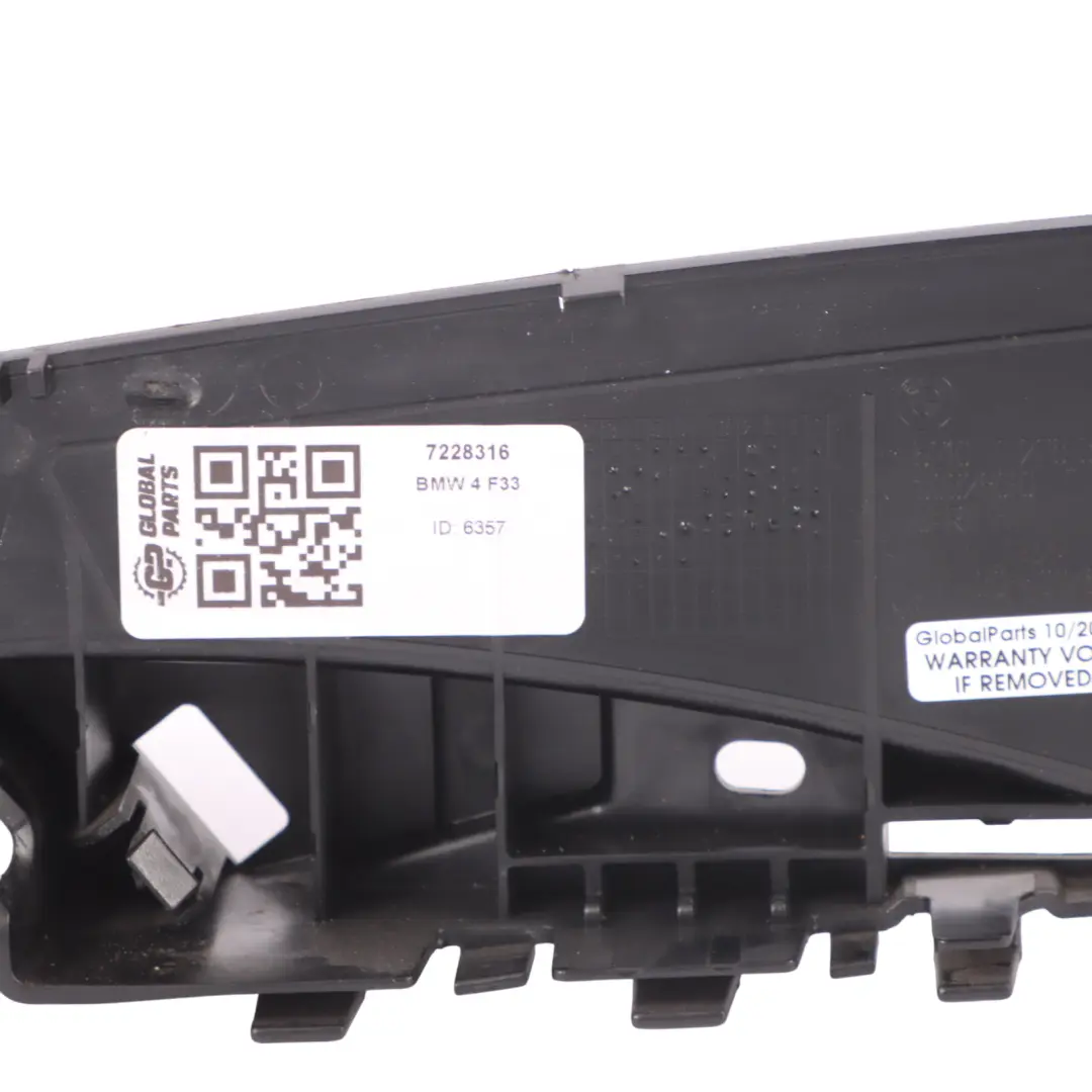  Support de garniture BMW F06 F12 F33 F83 Siège Avant Droit Noir - SKU 7228316 - Numéro de pièce 7228316