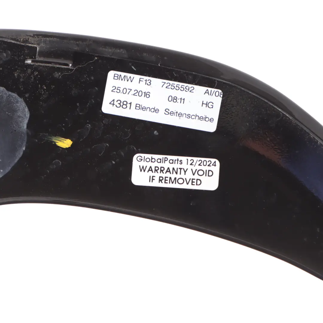 BMW F13 Trim Molding Strip Right O/S Side Frame Window - SKU 7255592 - Part number 7255592