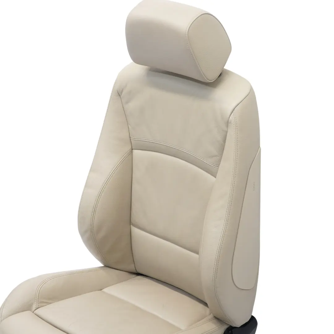 BMW E90 E91 LCI Asiento Delantero Izquierdo Calefaccionado Sport Cuero Oyster - SKU 7257599 - Número de pieza 7257599