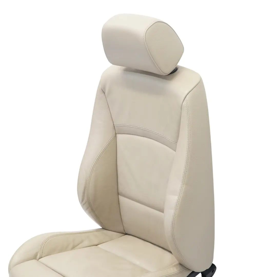 Front Right O/S Interior Heated Sport Leather Dakota Oyster to BMW E90 E91 LCI Seat with Part number 7257600 BMW E90 E91 LCI Seat Front Right O/S Interior Heated Sport Leather Dakota Oyster - SKU 7257600-1 - Part number 7257600