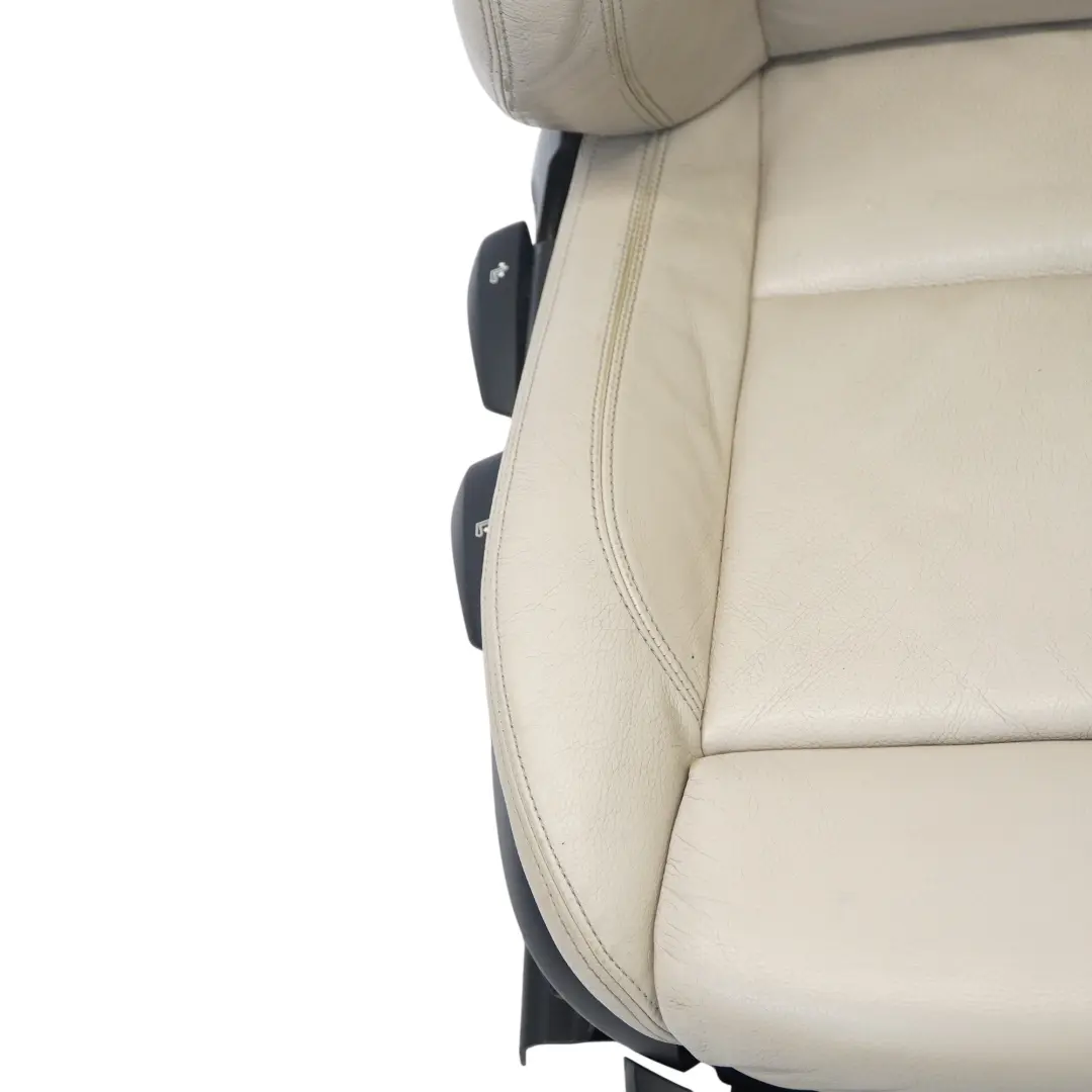 Asiento Delantero Derecho Calefaccionado Sport Cuero Oyster para BMW E90 E91 LCI con número de pieza 7257600 BMW E90 E91 LCI Asiento Delantero Derecho Calefaccionado Sport Cuero Oyster - SKU 7257600-1 - Número de pieza 7257600