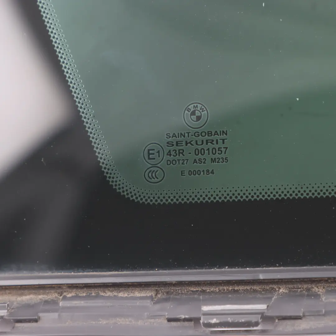 Left N/S Side Quarter Window Glass Green AS2 to BMW F31 Touring Rear with Part number 7259713 BMW F31 Touring Rear Left N/S Side Quarter Window Glass Green AS2 - SKU 7259713-3 - Part number 7259713