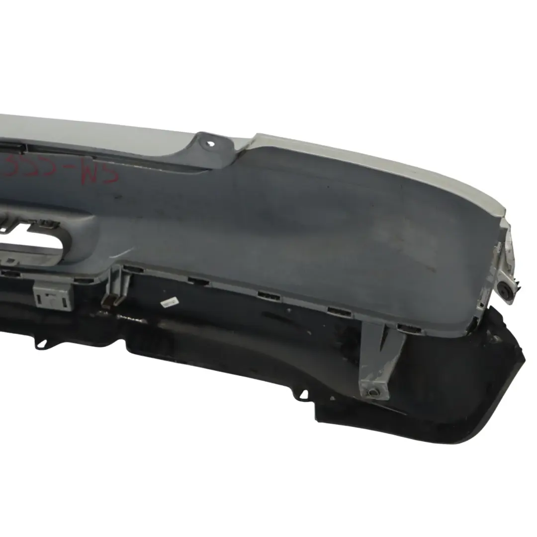 Bumper Trim Panel White Silver Metallic - A62 to Mini R56 R57 LCI R58 Rear with Part number 7264355 Mini R56 R57 LCI R58 Rear Bumper Trim Panel White Silver Metallic - A62 - SKU 7264355-WS - Part number 7264355