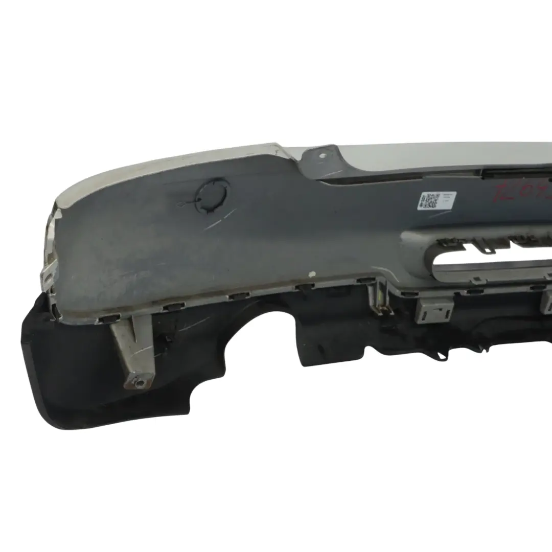 Bumper Trim Panel White Silver Metallic - A62 to Mini R56 R57 LCI R58 Rear with Part number 7264355 Mini R56 R57 LCI R58 Rear Bumper Trim Panel White Silver Metallic - A62 - SKU 7264355-WS - Part number 7264355