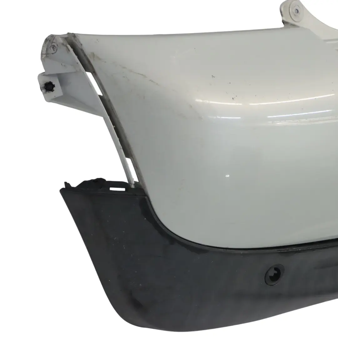 Bumper Trim Panel White Silver Metallic - A62 to Mini R56 R57 LCI R58 Rear with Part number 7264355 Mini R56 R57 LCI R58 Rear Bumper Trim Panel White Silver Metallic - A62 - SKU 7264355-WS - Part number 7264355