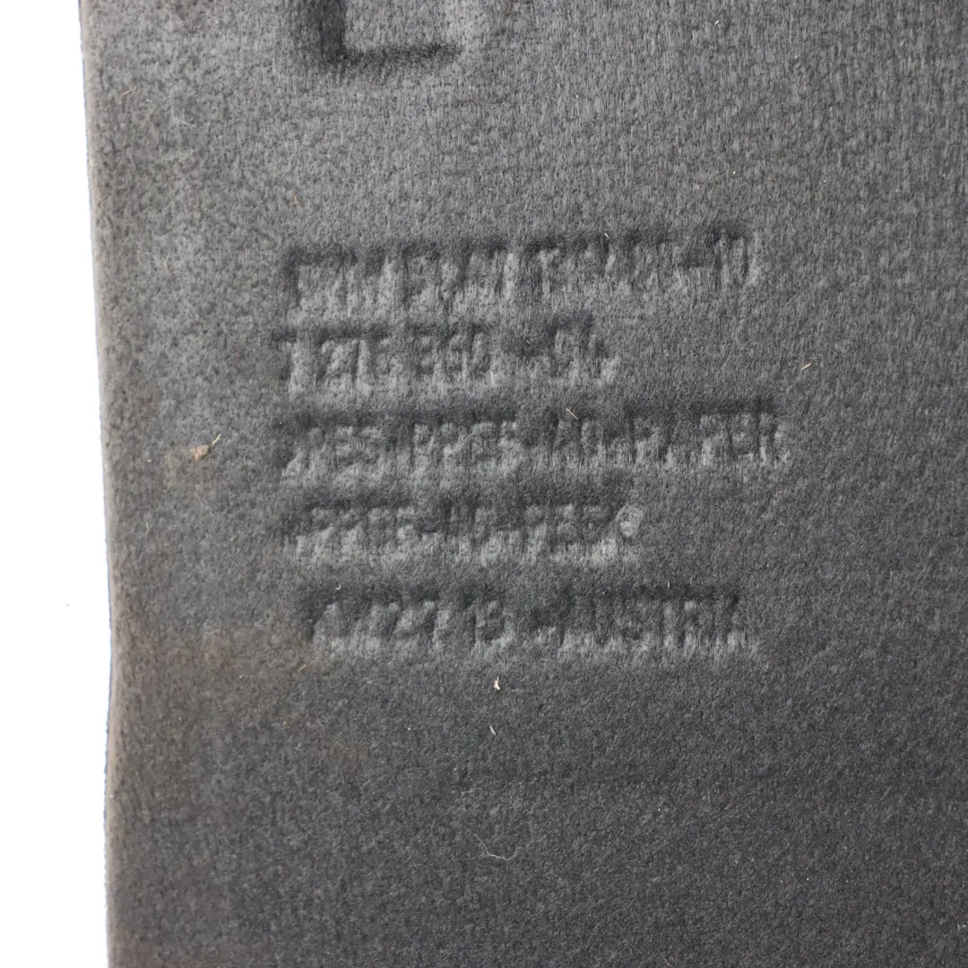 BMW F06 Gran Coupe Trunk Boot Floor Liner Panel Trim Alfombra Negro - SKU 7276360 - Número de pieza 7276360