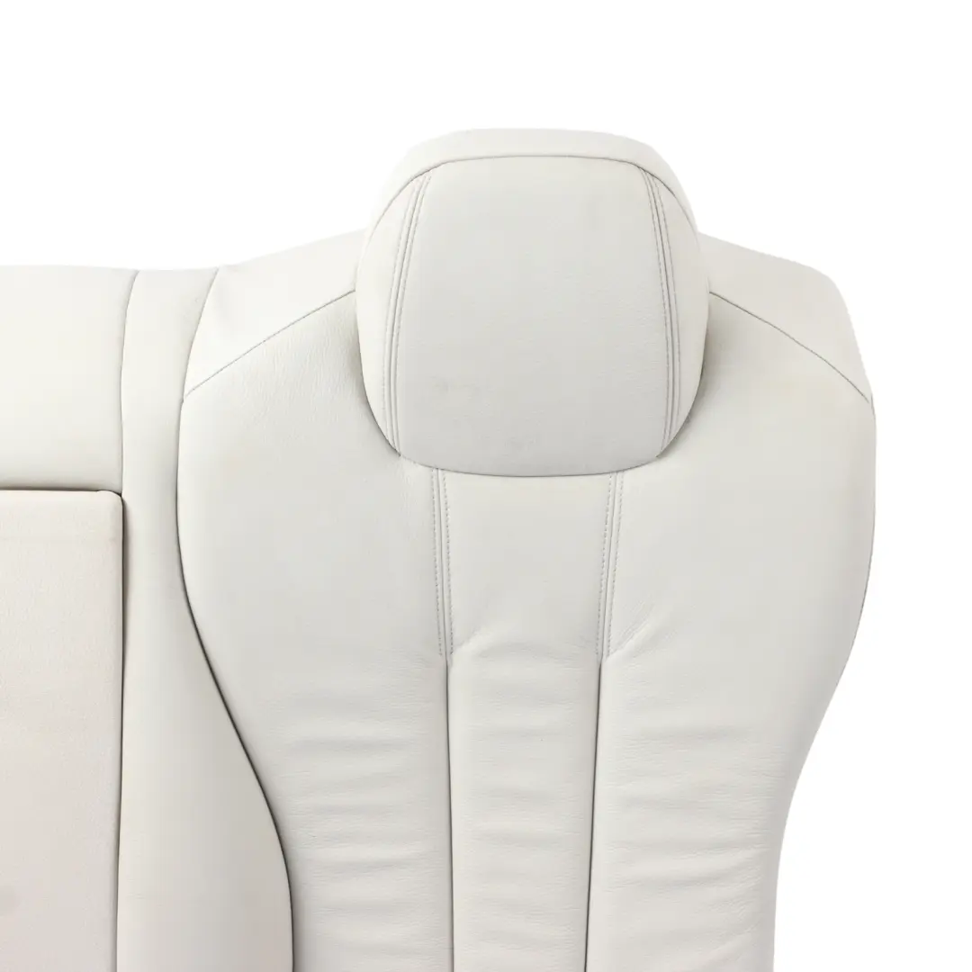 Backrest Cover Leather Dakota Elfenbein White to BMW F06 Gran Coupe Rear Seat with Part number 7289471 BMW F06 Gran Coupe Rear Seat Backrest Cover Leather Dakota Elfenbein White - SKU 7289471 - Part number 7289471