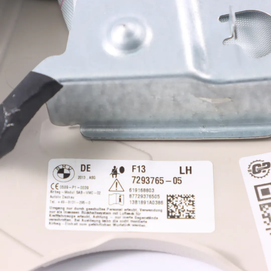 Modulo aria lato sedile anteriore sinistro per BMW F06 F13 con numero di parte 7293765 BMW F06 F13 Modulo aria lato sedile anteriore sinistro - SKU 7293765 - Numero di parte 7293765