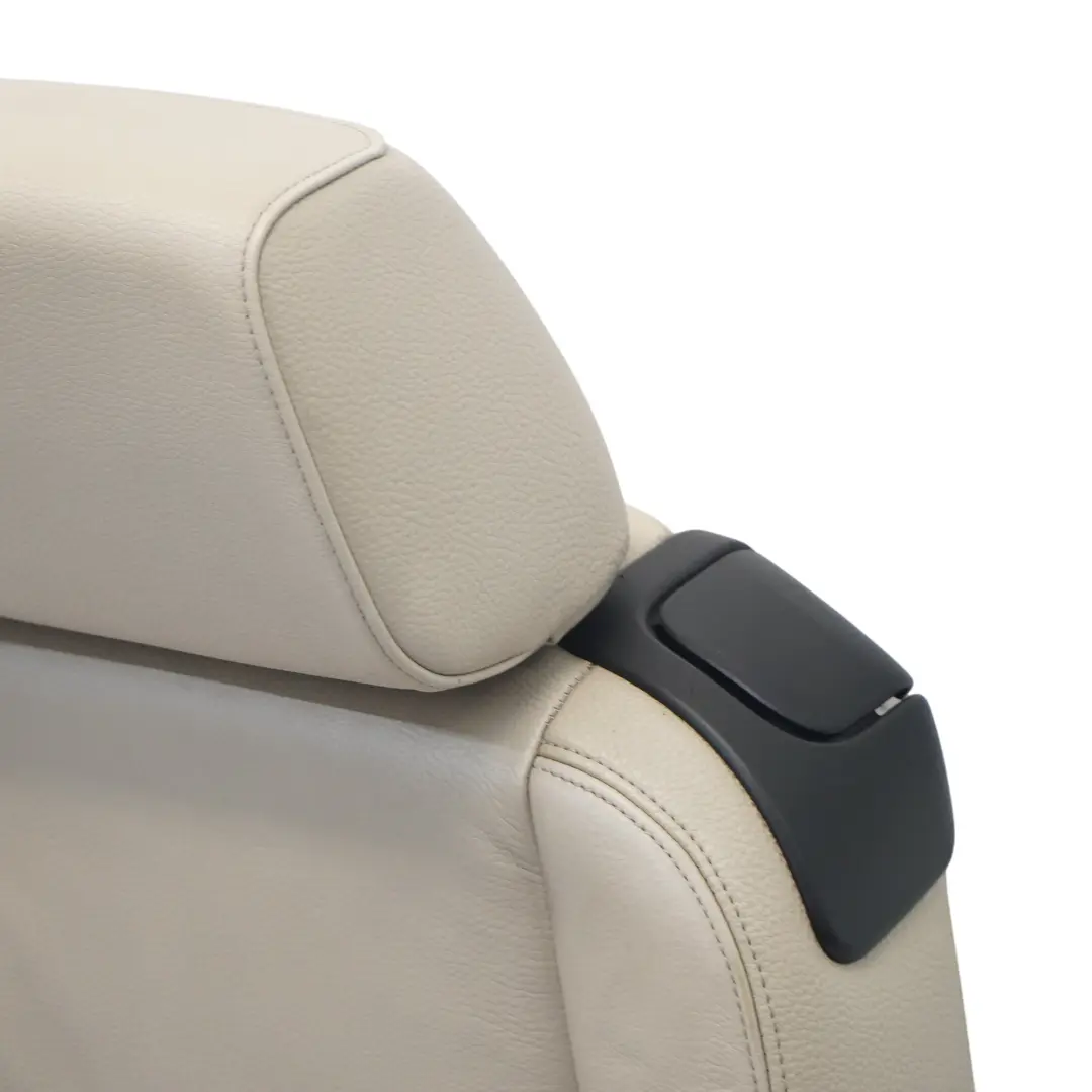 Front Left N/S Heated Leather Boston Oyster to BMW E88 Convertible Sport Seat with Part number 7295023 BMW E88 Convertible Sport Seat Front Left N/S Heated Leather Boston Oyster - SKU 7295023-1 - Part number 7295023