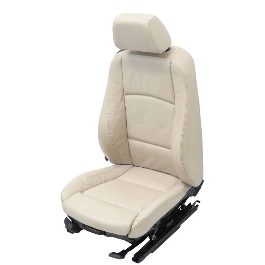 Asiento Deportivo Delantero Derecho Cuero Boston Oyster para BMW E88 Convertible con número de pieza 7295024 BMW E88 Convertible Asiento Deportivo Delantero Derecho Cuero Boston Oyster - SKU 7295024-1 - Número de pieza 7295024