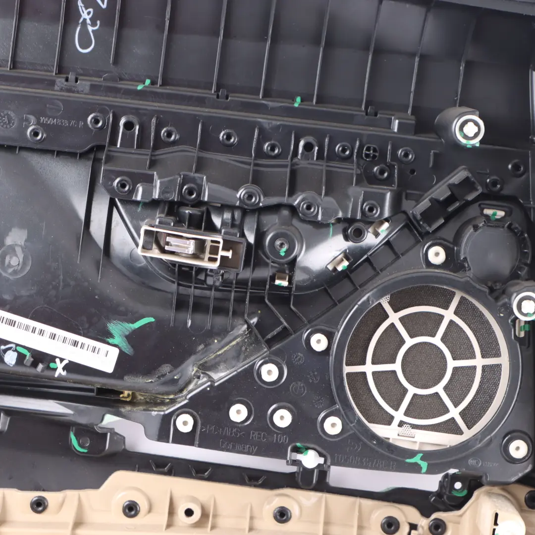 Door Card Rear Right O/S Trim Panel Leather Nappa Beige to BMW F06 with Part number 7304102 BMW F06 Door Card Rear Right O/S Trim Panel Leather Nappa Beige - SKU 7304102 - Part number 7304102