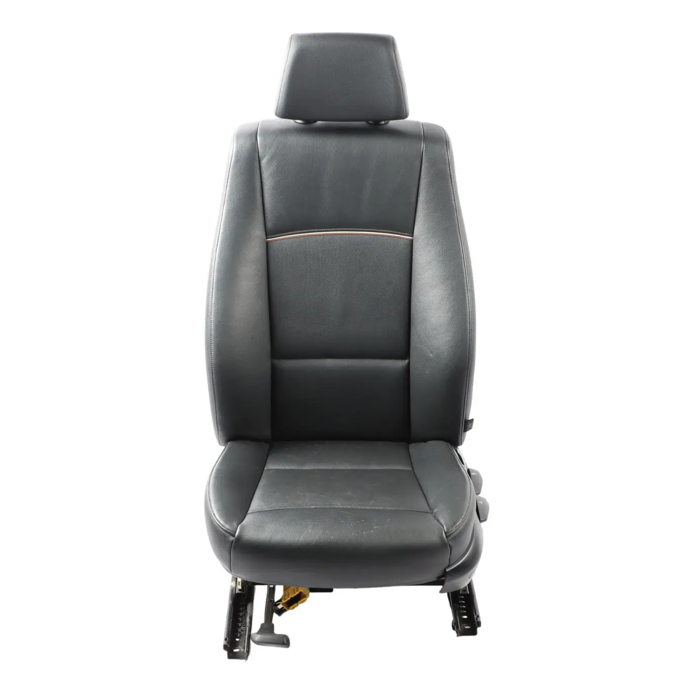 BMW X1 E84 Front Seat Heated Left N/S Leather Nevada Black Piping Gray Brown