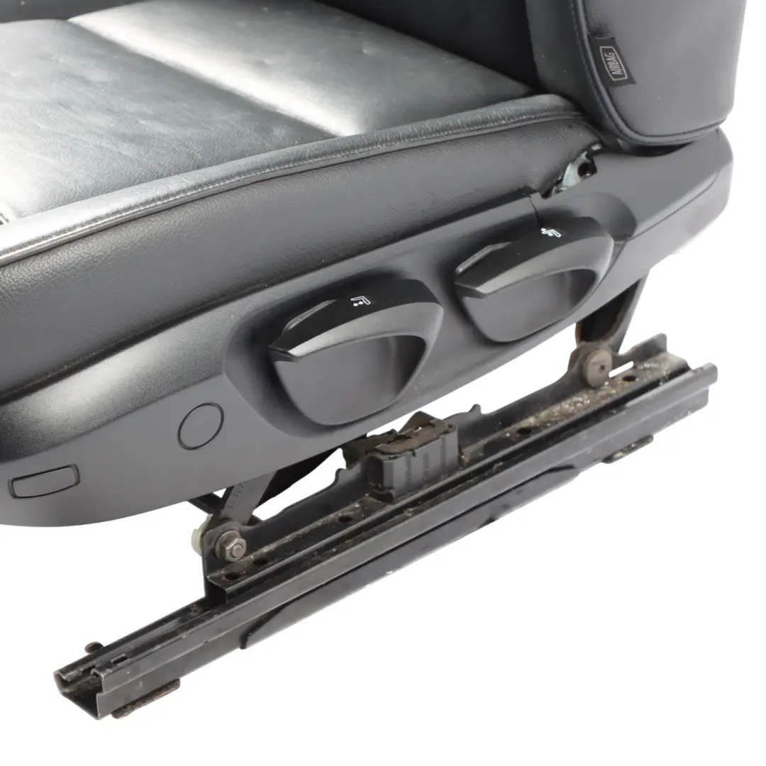 BMW X1 E84 Sedile Anteriore Riscaldato Sinistro Pelle Nevada Nero Profili Grigio - SKU 7324173-3 - Numero di parte 7324173