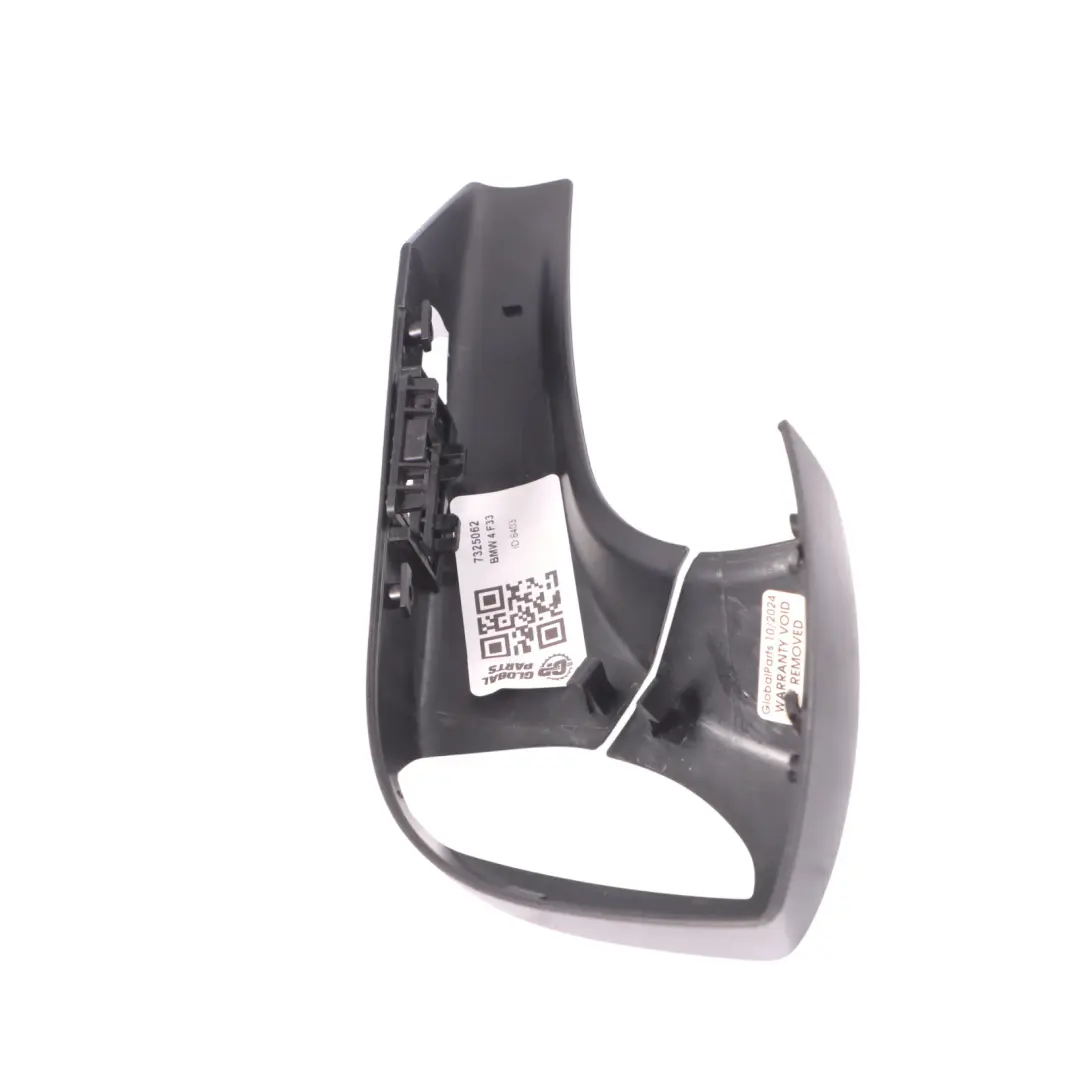 BMW F33 F83 Asiento Delantero Cubre Cinturón Deflector Derecho Negro - SKU 7325062 - Número de pieza 7325062