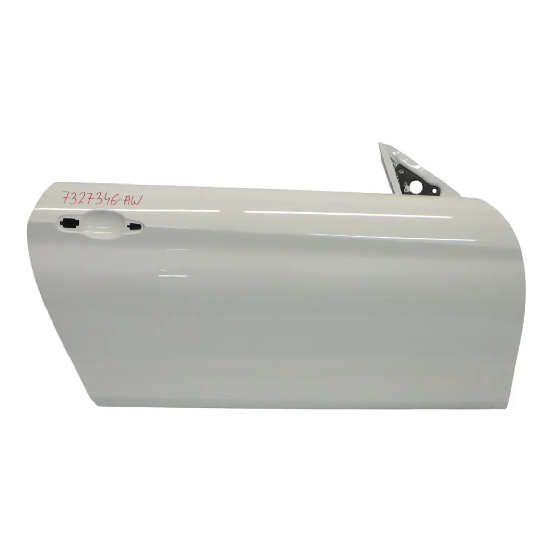 Porta anteriore destra Alpinweiss Alpine White - 300 per BMW F32 F33 F82 F83 M4 con numero di parte 7327346 BMW F32 F33 F82 F83 M4 Porta anteriore destra Alpinweiss Alpine White - 300 - SKU 7327346-AW - Numero di parte 7327346