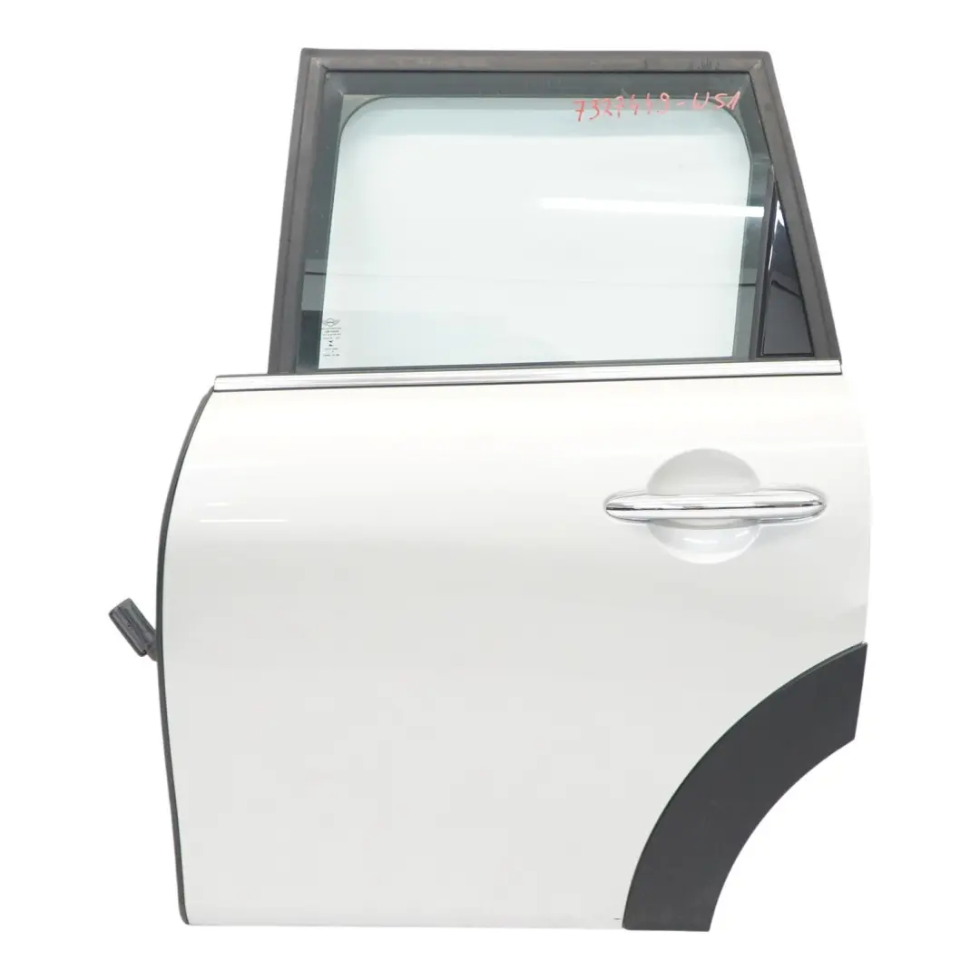 Mini F55 Door Rear Left N/S White Silver Metallic - A62 - SKU 7327449-WS1 - Part number 7327449