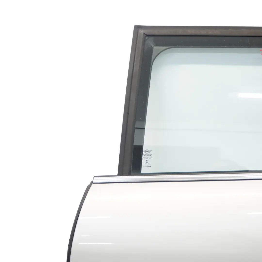 Door Rear Left N/S White Silver Metallic - A62 to Mini F55 with Part number 7327449 Mini F55 Door Rear Left N/S White Silver Metallic - A62 - SKU 7327449-WS1 - Part number 7327449