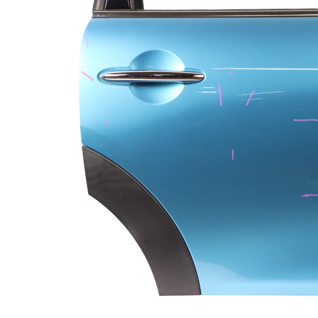 Mini F55 Door Rear Right O/S Covering Panel Electric Blue II Metallic - B86 - SKU 7327450-ELBII - Part number 7327450