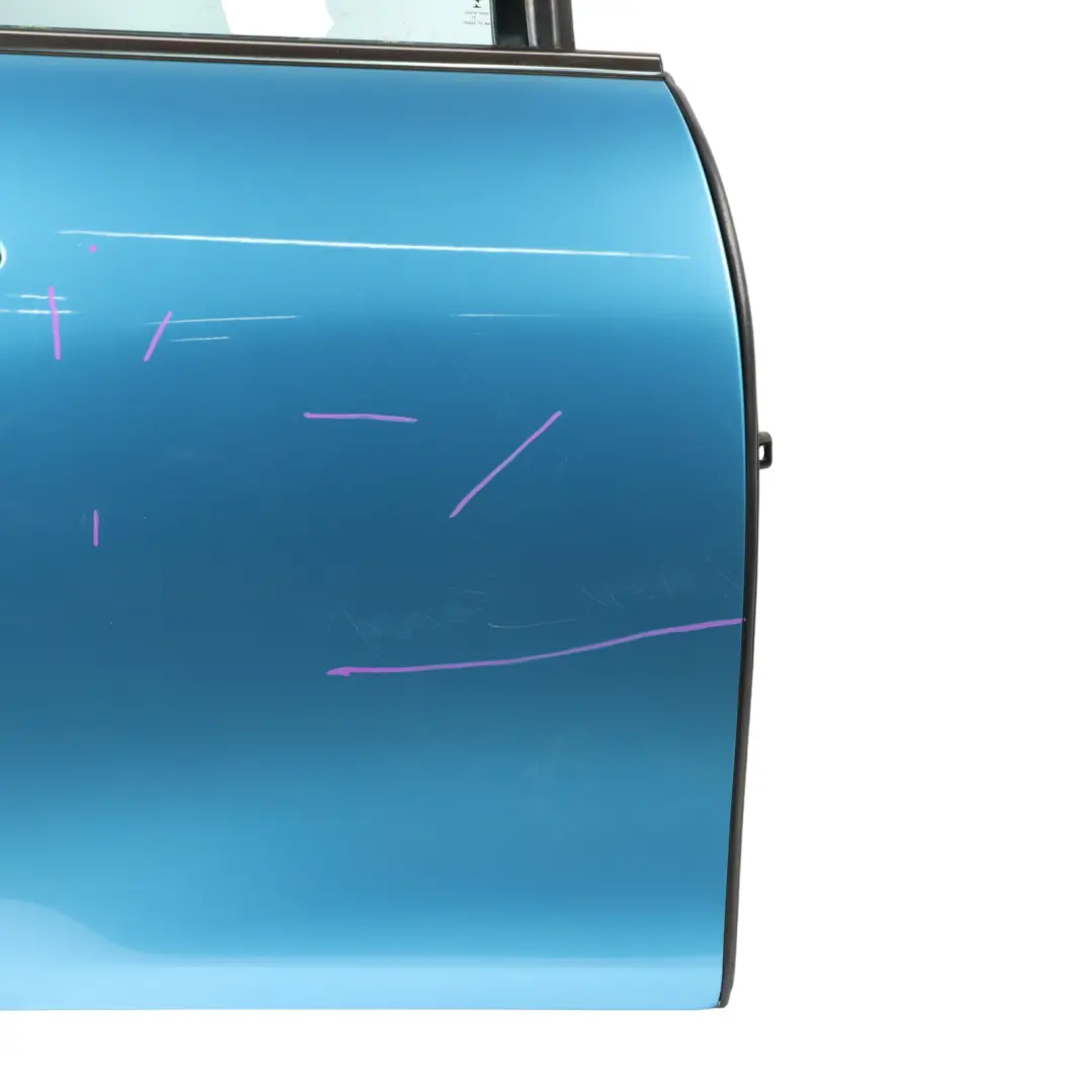 Door Rear Right O/S Covering Panel Electric Blue II Metallic - B86 to Mini F55 with Part number 7327450 Mini F55 Door Rear Right O/S Covering Panel Electric Blue II Metallic - B86 - SKU 7327450-ELBII - Part number 7327450