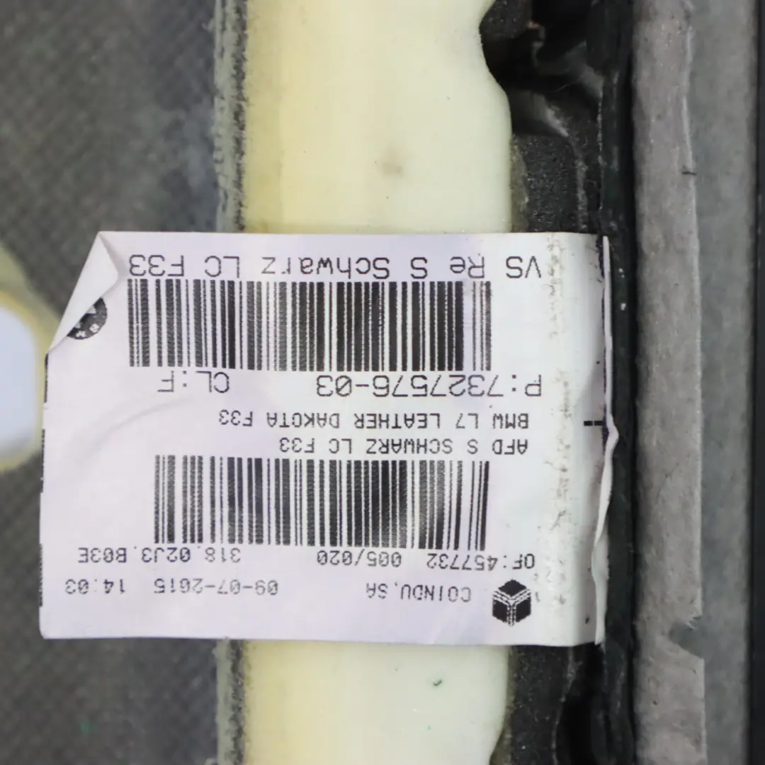 Sitzbezug Vorne Rechts Leder Dakota Schwarz für BMW F33 Sport mit Teilenummer 7327576 BMW F33 Sport Sitzbezug Vorne Rechts Leder Dakota Schwarz - SKU 7327576 - Teilenummer 7327576