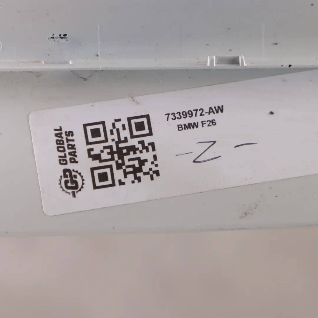 Fill in Flap Fuel Filler Cover Panel Cap Alpine White - 300 to BMW X4 F26 with Part number 7339972 BMW X4 F26 Fill in Flap Fuel Filler Cover Panel Cap Alpine White - 300 - SKU 7339972-AW - Part number 7339972