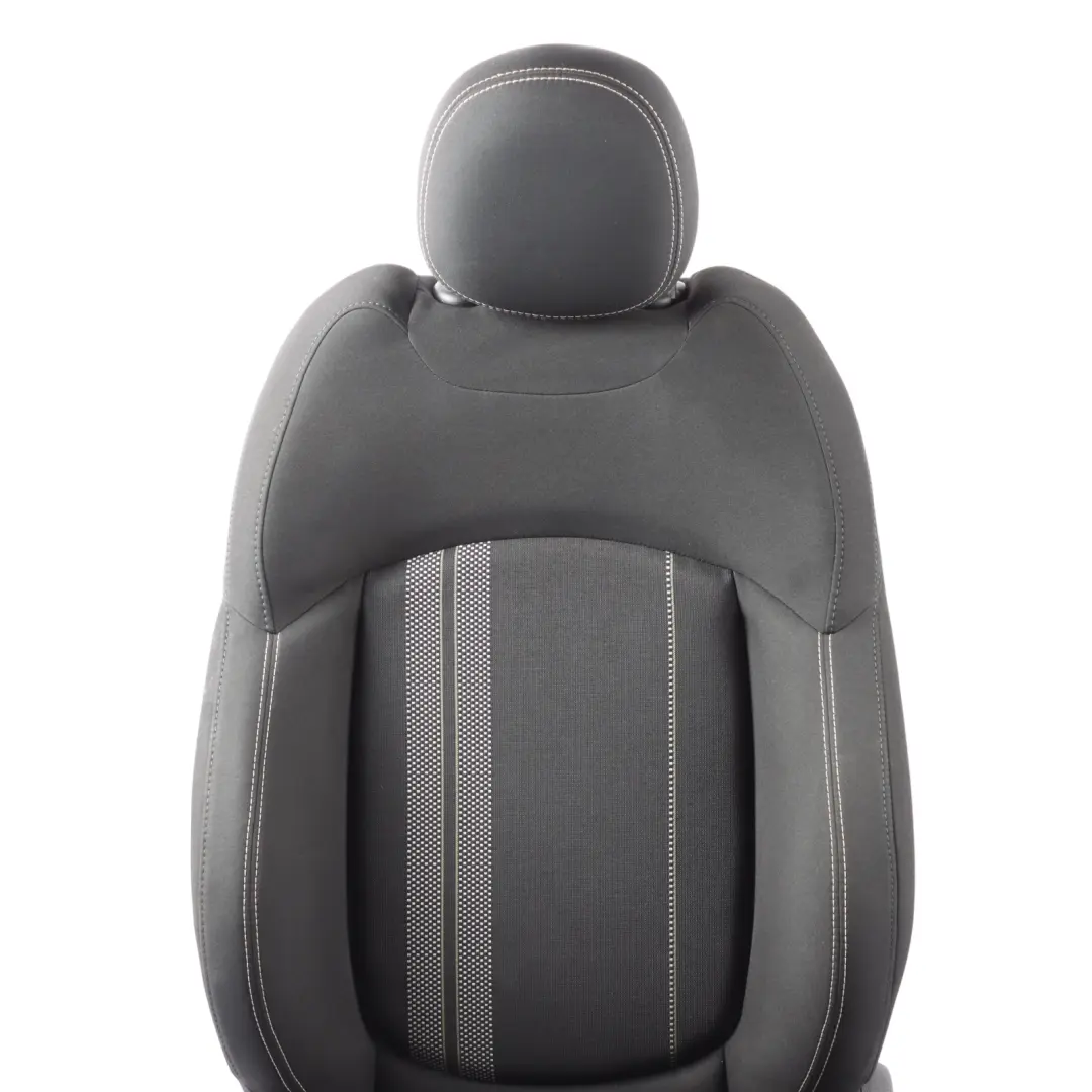 Front Left N/S Cloth Double Stripe Carbon Black to Mini Countryman F60 Sport Seat with Part number 7344591 Mini Countryman F60 Sport Seat Front Left N/S Cloth Double Stripe Carbon Black - SKU 7344591 - Part number 7344591