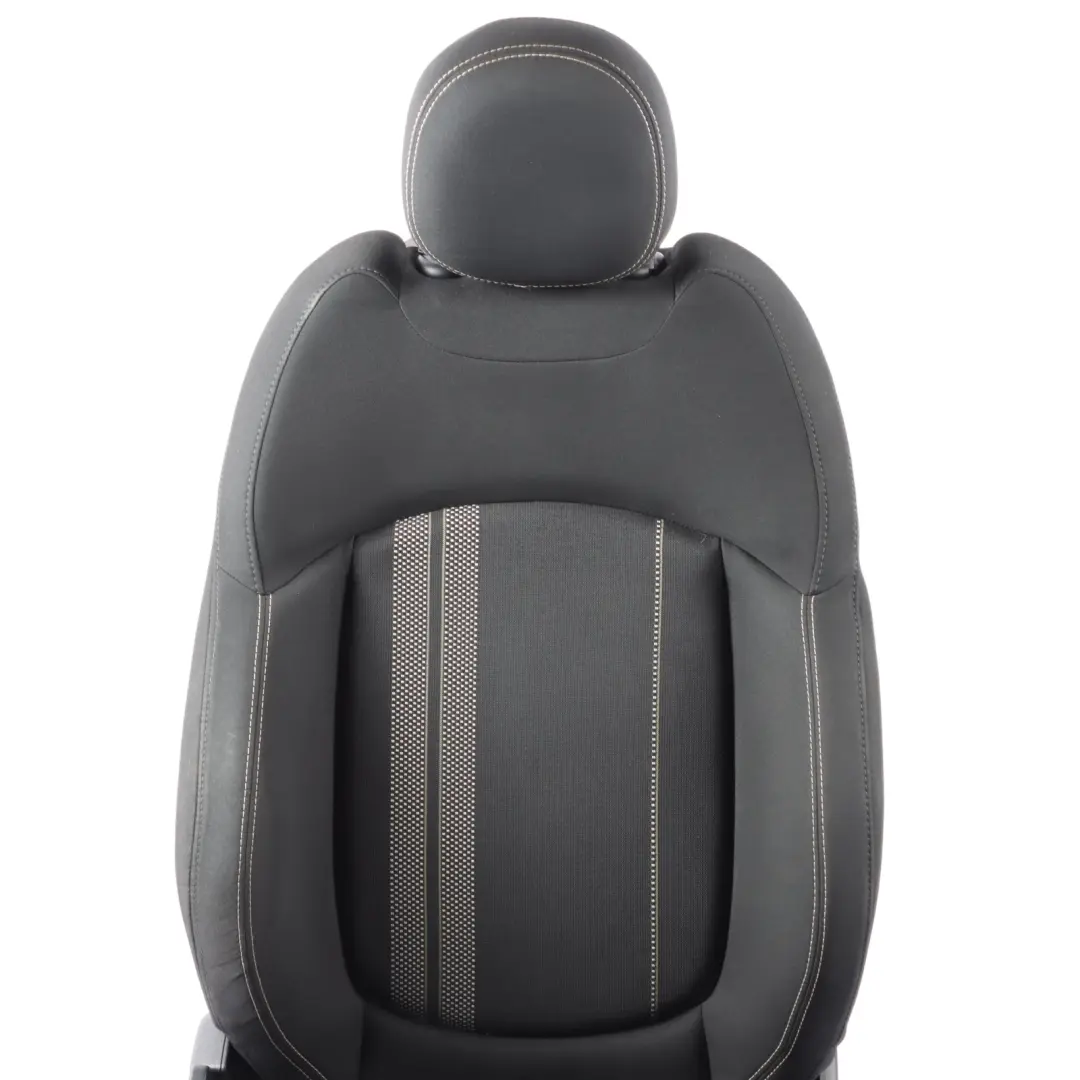 Front Right O/S Cloth Double Stripe Carbon Black to Mini Countryman F60 Sport Seat with Part number 7344592 Mini Countryman F60 Sport Seat Front Right O/S Cloth Double Stripe Carbon Black - SKU 7344592 - Part number 7344592