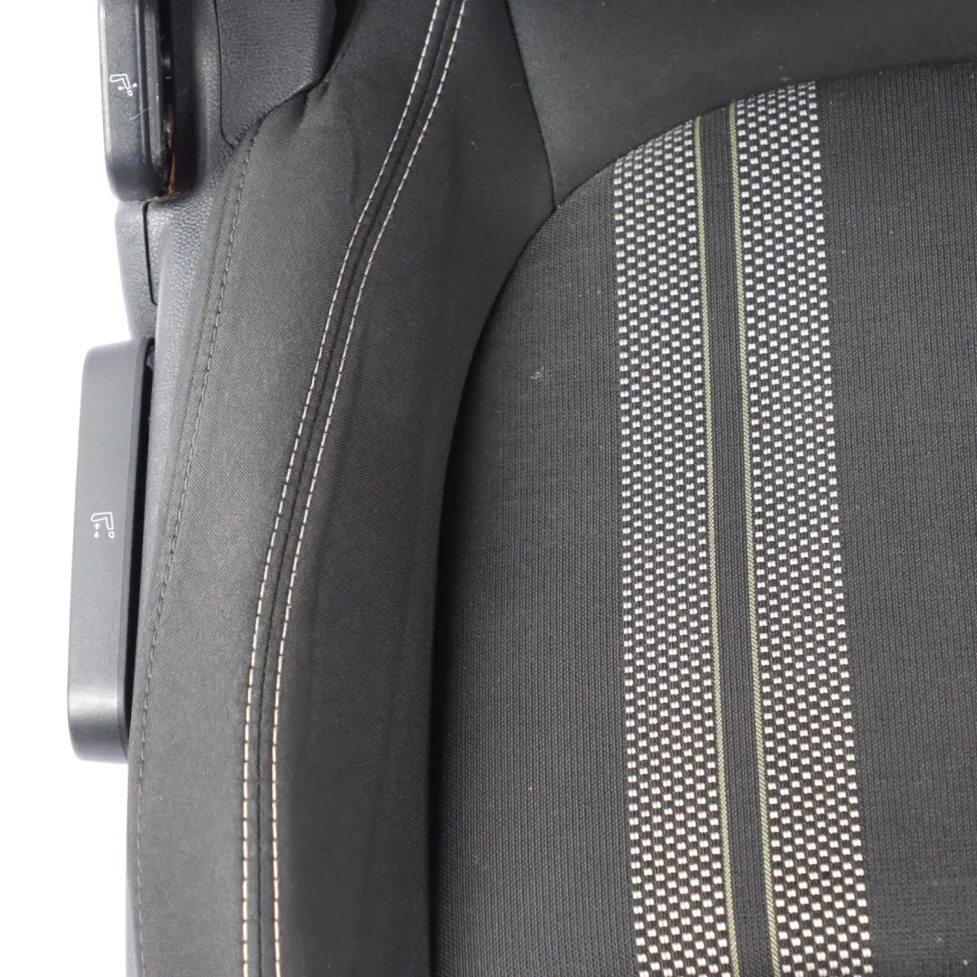 Front Right O/S Cloth Double Stripe Carbon Black to Mini Countryman F60 Sport Seat with Part number 7344592 Mini Countryman F60 Sport Seat Front Right O/S Cloth Double Stripe Carbon Black - SKU 7344592 - Part number 7344592