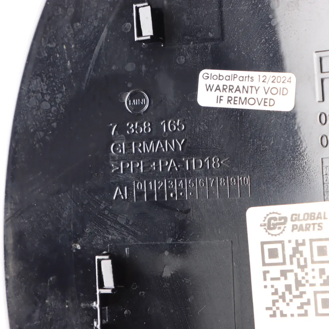 Fill In Flap Cap Enigmatic Black C3Y to Mini Clubman F54 Fuel Cover with Part number 7358165 Mini Clubman F54 Fuel Cover Fill In Flap Cap Enigmatic Black C3Y - SKU 7358165-EBL - Part number 7358165