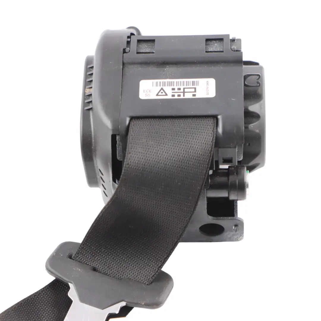 Seat Belt BMW X6 F16 X6M F86 Rear Right O/S Safety Belt Basic Black - SKU 7376130 - Part number 7376130