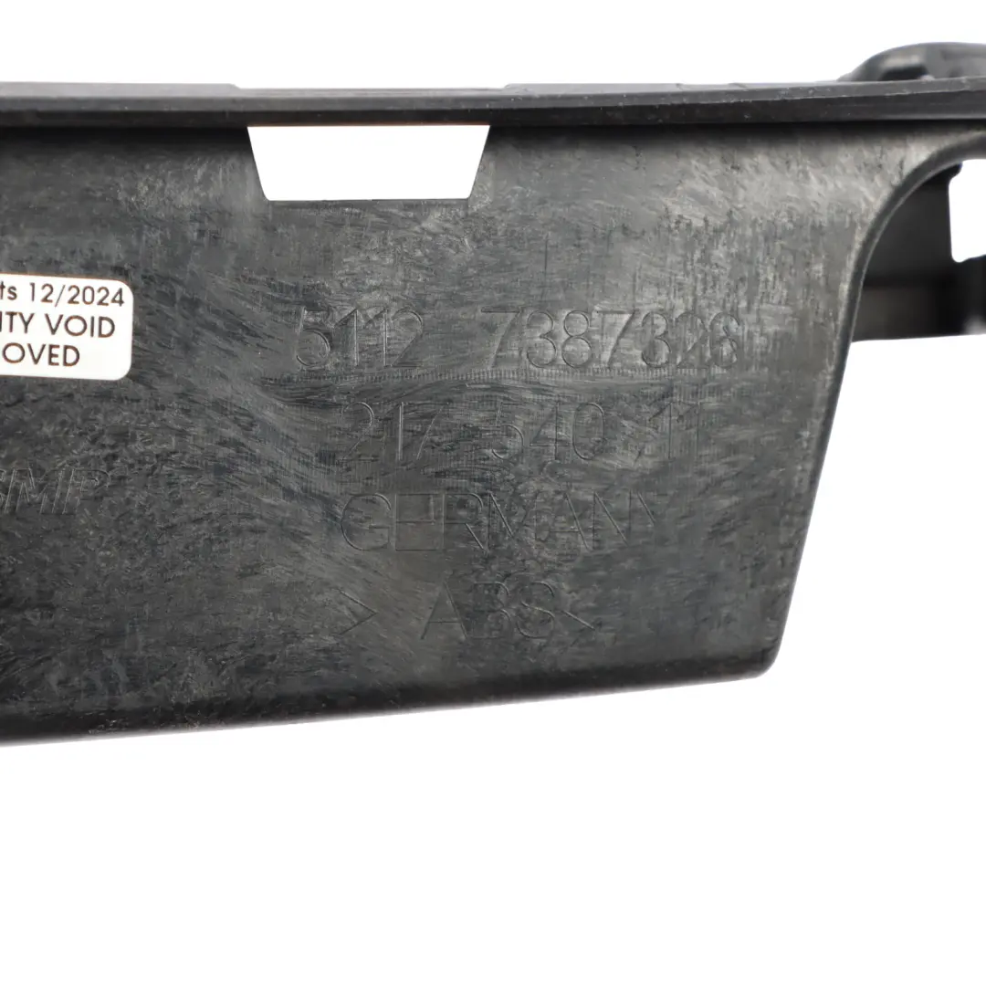 Bumper Bracket Holder Mounting Trim Panel Guide to BMW G32 Rear with Part number 7387326 BMW G32 Rear Bumper Bracket Holder Mounting Trim Panel Guide - SKU 7387326 - Part number 7387326