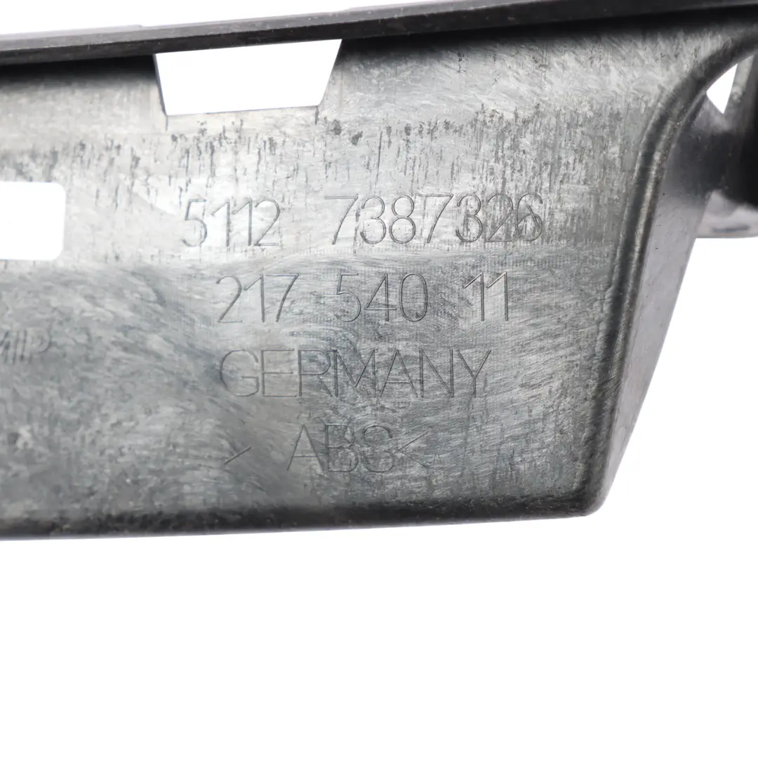 Bumper Bracket Holder Mounting Trim Panel Guide to BMW G32 Rear with Part number 7387326 BMW G32 Rear Bumper Bracket Holder Mounting Trim Panel Guide - SKU 7387326 - Part number 7387326