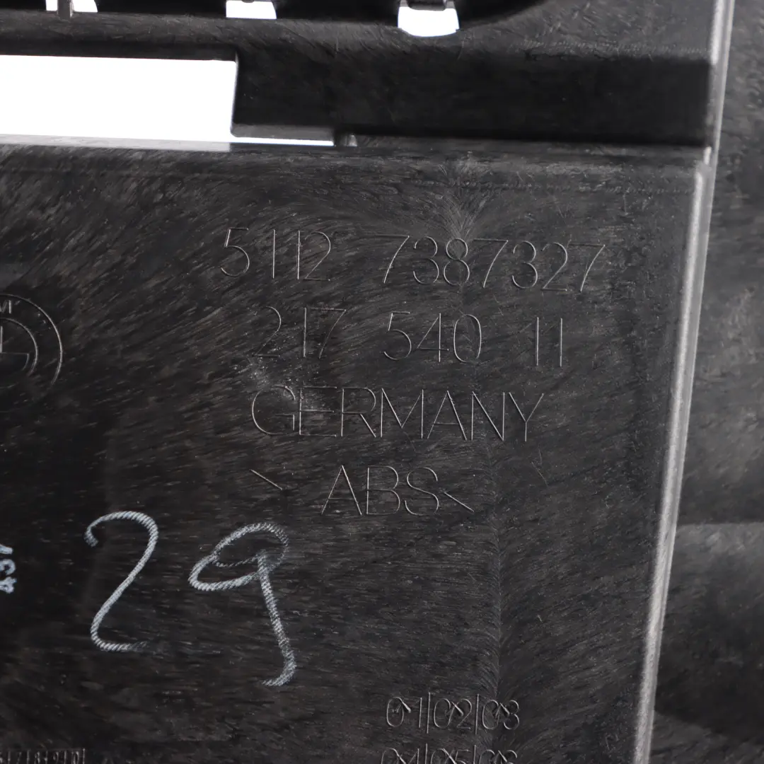 Bumper Bracket Left N/S Guide Rail Holder Carrier to BMW G32 Rear with Part number 7387327 BMW G32 Rear Bumper Bracket Left N/S Guide Rail Holder Carrier - SKU 7387327 - Part number 7387327