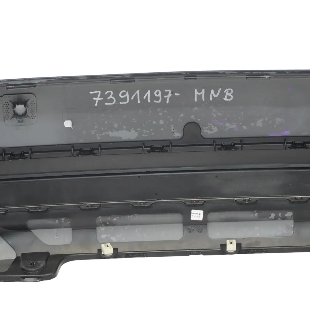 Mini F60 Countryman Bumper Rear Trim Panel PDC Midnight Black Metallic - A94 - SKU 7391197-MNB - Part number 7391197