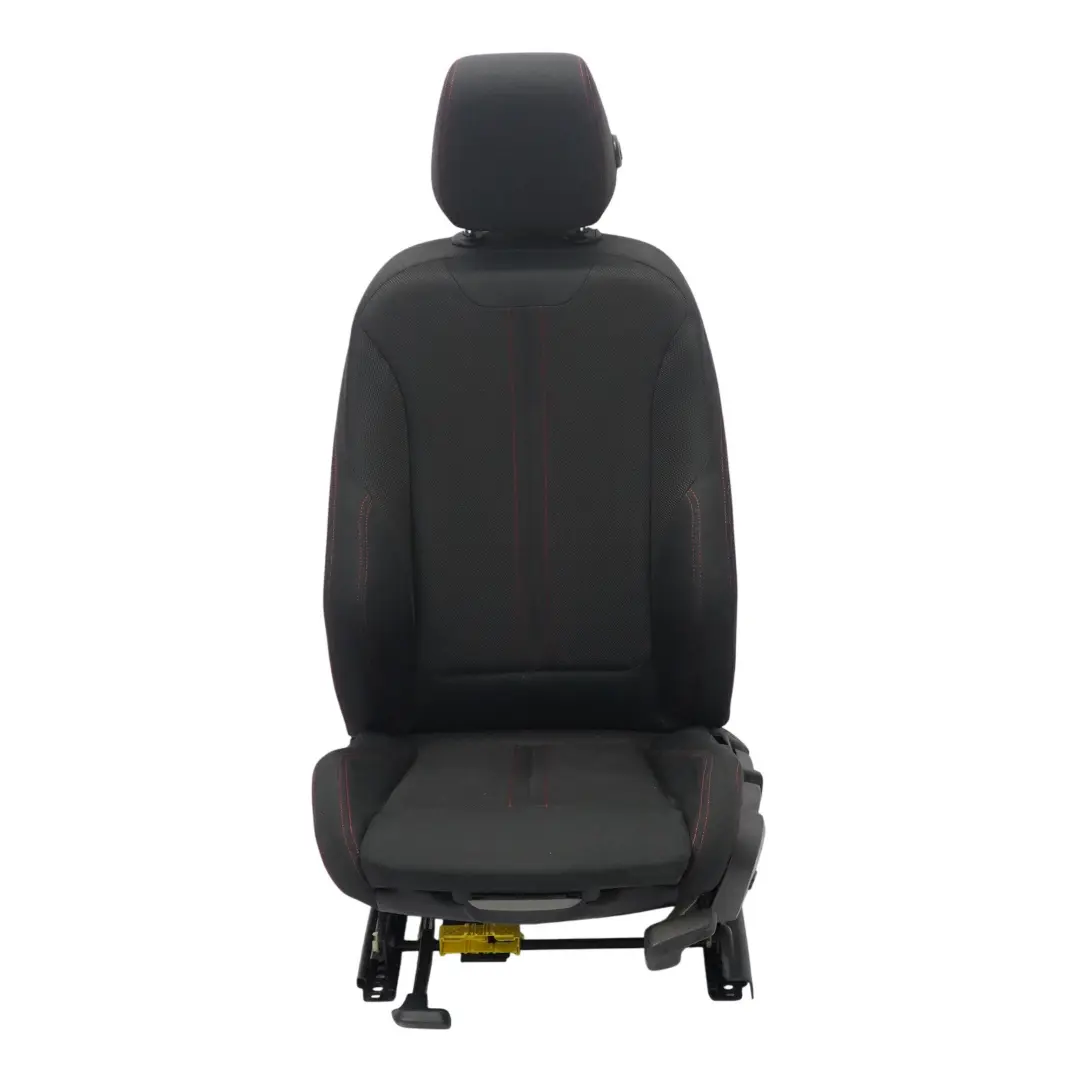BMW F30 LCI Front Seat Sport Left N/S Fabric Cloth Anthracite Red - SKU 7392459-3 - Part number 7392459
