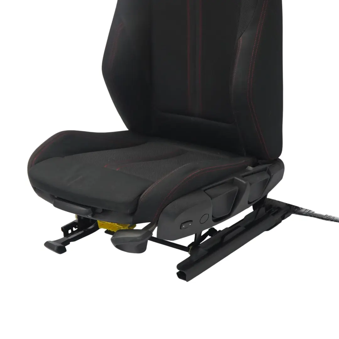 BMW F30 LCI Front Seat Sport Left N/S Fabric Cloth Anthracite Red - SKU 7392459-3 - Part number 7392459