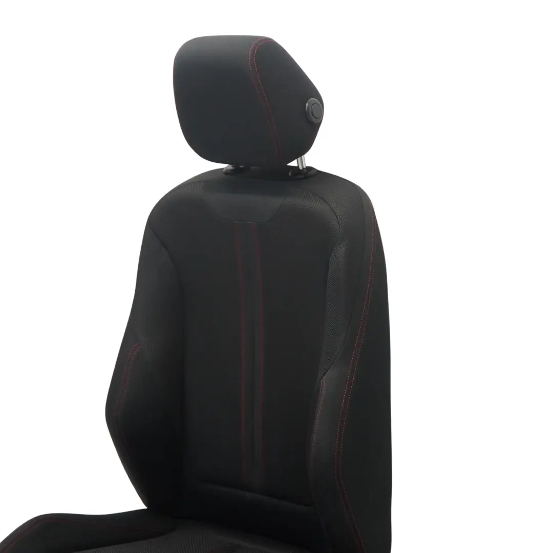 BMW F30 LCI Front Seat Sport Left N/S Fabric Cloth Anthracite Red - SKU 7392459-3 - Part number 7392459