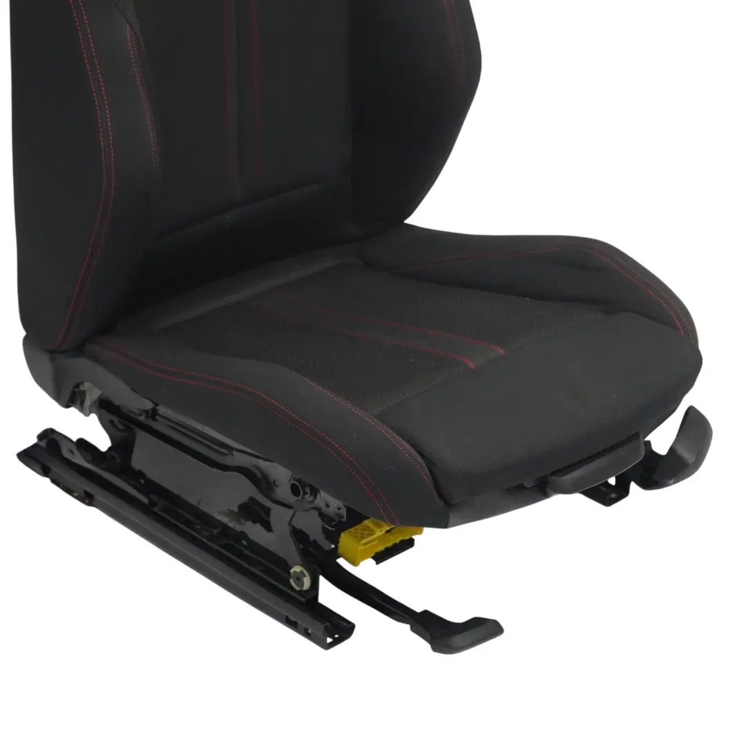 BMW F30 LCI Front Seat Sport Left N/S Fabric Cloth Anthracite Red - SKU 7392459-3 - Part number 7392459