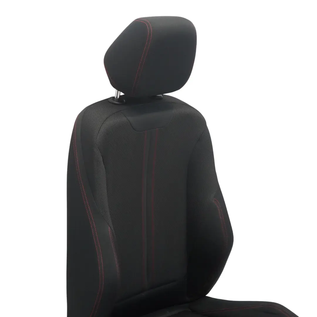 BMW F30 LCI Front Seat Sport Left N/S Fabric Cloth Anthracite Red - SKU 7392459-3 - Part number 7392459