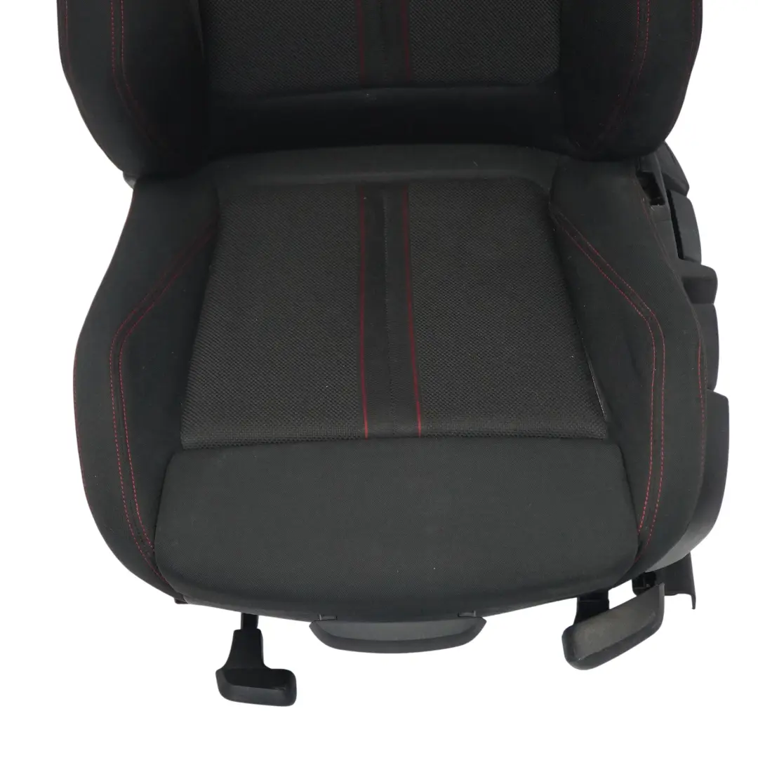 BMW F30 LCI Front Seat Sport Left N/S Fabric Cloth Anthracite Red - SKU 7392459-3 - Part number 7392459