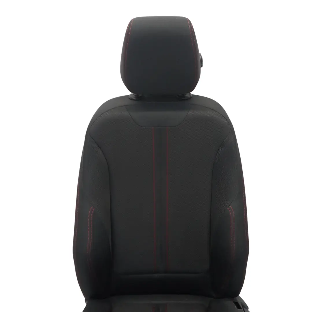 BMW F30 LCI Front Seat Sport Left N/S Fabric Cloth Anthracite Red - SKU 7392459-3 - Part number 7392459