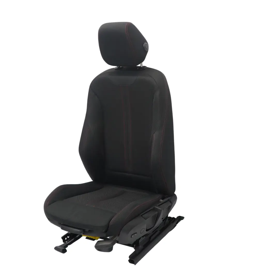 BMW F30 LCI Front Seat Sport Left N/S Fabric Cloth Anthracite Red - SKU 7392459-3 - Part number 7392459