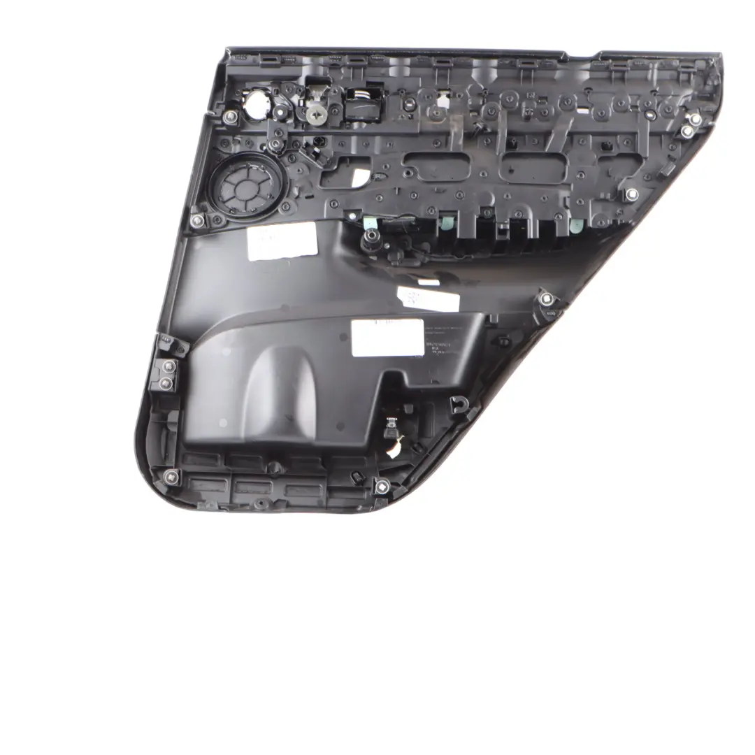 Door Card Rear Left N/S Lining Trim Panel Leather Nevada Black to BMW X4 F26 with Part number 7394437 BMW X4 F26 Door Card Rear Left N/S Lining Trim Panel Leather Nevada Black - SKU 7394437 - Part number 7394437