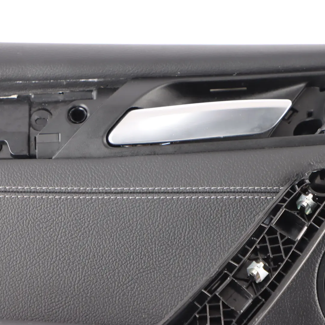 BMW X4 F26 Door Card Rear Left N/S Lining Trim Panel Leather Nevada Black - SKU 7394437 - Part number 7394437