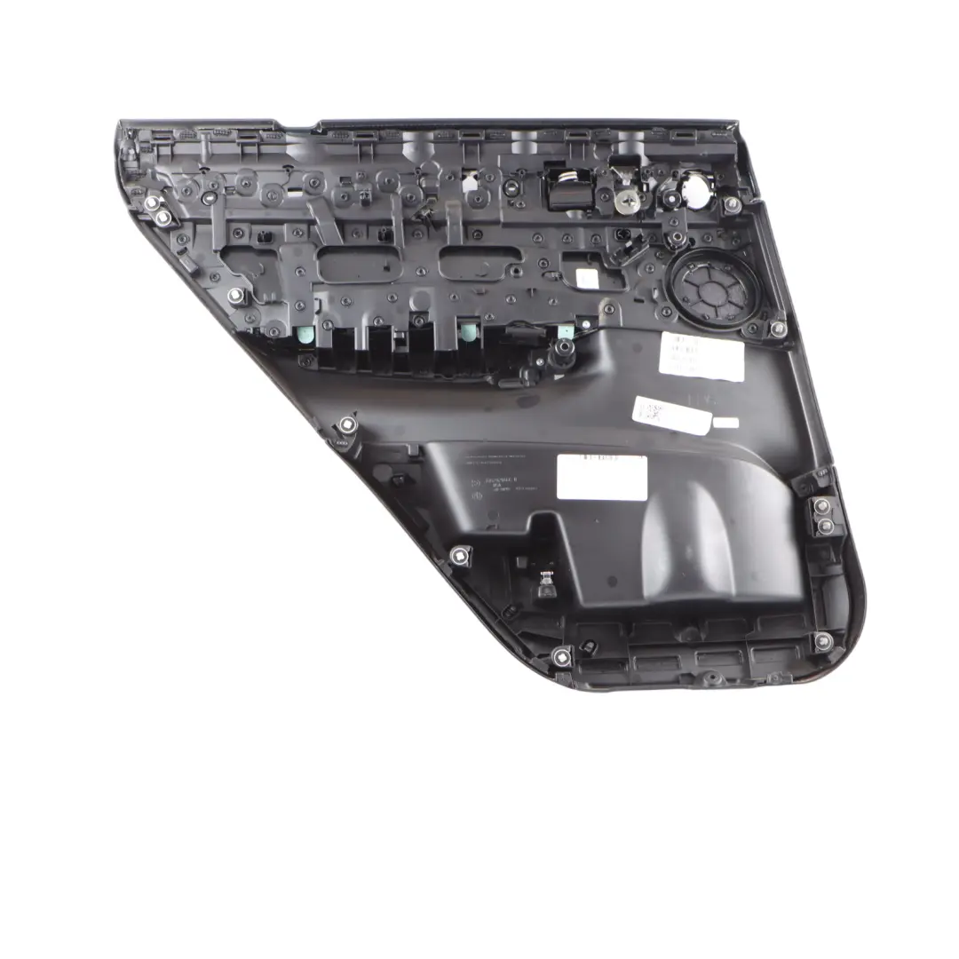 Door Card Rear Right O/S Lining Trim Panel Leather Nevada Black to BMW X4 F26 with Part number 7394438 BMW X4 F26 Door Card Rear Right O/S Lining Trim Panel Leather Nevada Black - SKU 7394438 - Part number 7394438